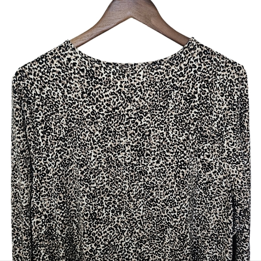 Old Navy animal print dress long sleeve round neck NWT XL - Picture 5 of 8
